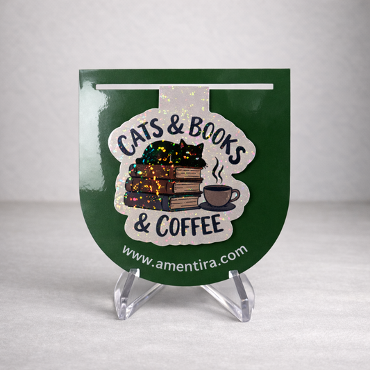Cats & Books & Coffee Lesezeichen
