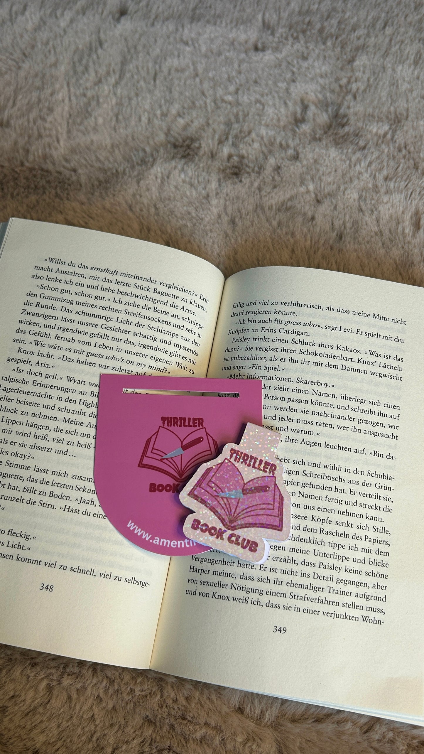 Thriller Book Club Lesezeichen